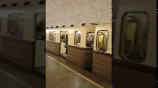 Ретро вагон в Московского метро!