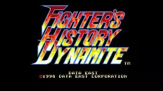 GAMEPLAY FIGHTER'S HISTORY DYNAMITE @ SEGA SATURN 60Hz + 1MB EXTRA RAM
