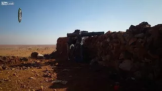 Fails 2017    Syrian rebels fire a TOW ATGM at a regime CP on the Rabdah front
