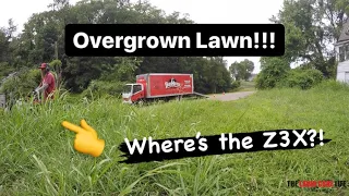 Overgrown Lawn - Mowing TALL Grass with Ferris Z3X - MULCHING (NO Side  Discharge)