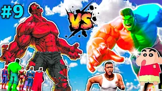 SHINCHAN and HULK Fight with ZOMBIE HULK in GTA 5 [Hindi] | GTA 5 Avengers Gameplay #8