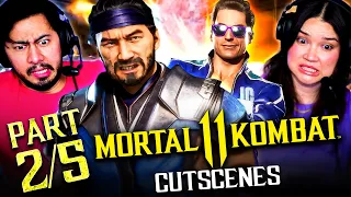 MORTAL KOMBAT 11 Ultimate Full Cutscenes ( Part 2 ) REACTION! | MK11