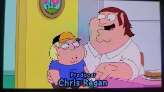 FAMILY GUY (Peter and Lois lie to Chris about Author Valentine when he was in Pre School)