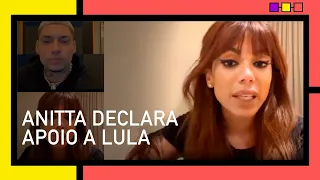 Anitta apoia Lula: 'nunca vi tanto desrespeito'