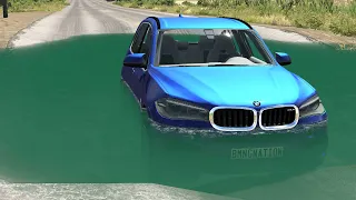 Cars vs Deep Water – BeamNG.Drive