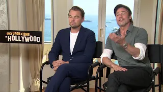 Brad Pitt and Leonardo DiCaprio details  The press tour for "Once Upon a Time in Hollywood"