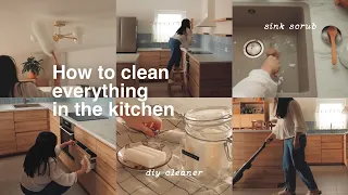 Deep clean the kitchen with eco-friendly products 🍃