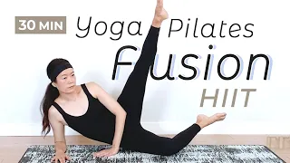 30 MIN SWEATY LOW IMPACT FULL BODY HIIT / Yoga-Pilates Fusion Workout / Strength - Mobility - Toning