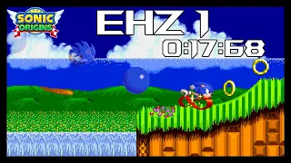 Sonic Origins - Sonic 2: Emerald Hill Act 1 Speedrun - 0:17:68