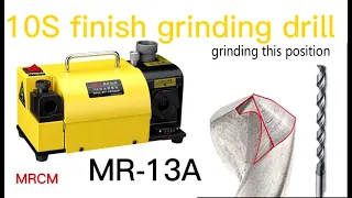 Just 10s, finsh grinding drill. Fast, easy, accurate