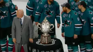 Do the Sharks touch the Clarence S. Campbell Bowl?