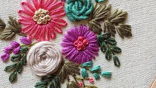 Simple and Easy Hand Embroidery Flower Tutorial ❤️ Gossamer
