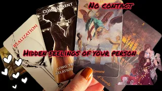 No contact: Hidden feelings of your person💞They feel ignorance by U & apologies to You❤️Hindi tarot