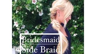 Bridesmaid Fishtail Side Braid hairstyle