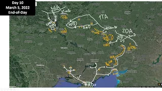 Ukraine: military situation update with maps, March 5, 2022 End of Day