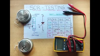 Silicon Controlled Rectifier (SCR) - Disc Type - Testing / Checking