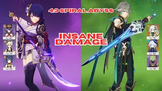 4.3 Spiral Abyss - C2R1 Raiden Overload and C0 Wolf Fang Alhaitham Hyperbloom