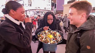 NYC Strangers Try SISIG for the First Time, Fall in LOVE?!