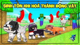 Minecraft Nhưng Bạn Là Động Vật | Siro Và Mike Đen Tranh Giành Noob Ruby