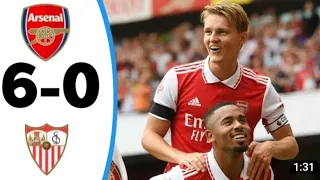 Arsenal v Sevilla 6 - 0 HD Extended Highlights & Goals (30/7/22)