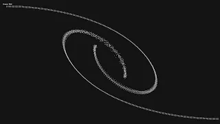 Simulated star being born from space dust