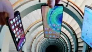 Dropping test - iPhone 11 pro max vs note 10 vs Huawei mate 30 down spiral staircase    what happen?