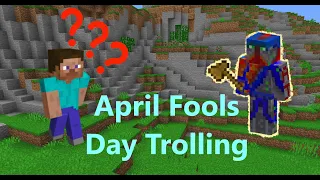 Minecraft : Trolling people with admin (April Fools)