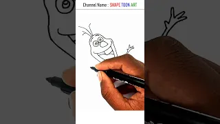 How to draw Olaf the snowman - #shorts #olaf #snowman #frozen #frozen2 #drawing #easy #christmas