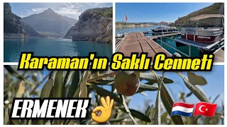 Karaman Ermenek | Baraj'da Tekne Turu | Zeyve Pazarı | Tam bir Saklı Cennet Çıktı | Şelaleler 🇳🇱🇹🇷👌