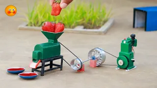 diy tractor grapes juice machine mini science project #4 | flour mill | @MiniInventor | keepvilla