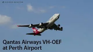 Qantas Airways (VH-OEF) makes a welcome re-appearance at Perth Airport.