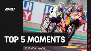 Top 5 #Moto3 Moments! 💨 | 2023 #GermanGP