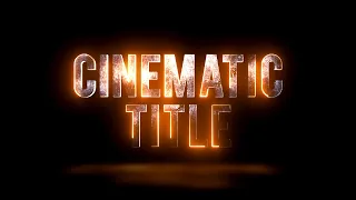 Cinematic Trailer Title Animation in After Effects | After Effects Tutorial - 100% free Plugin