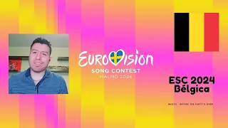 Mustii - Before The Party's Over (ESC Bélgica 🇧🇪 2024 Reacción - MEXICAN REACTION) Official Music V