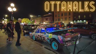 Saturday night ride through downtown Ottawa's ByWard Market - Capital of Canada Oct 2021