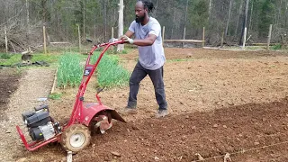 How we make our rows in the garden