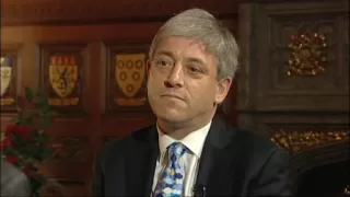 New Speaker John Bercow in angry TV interview spat