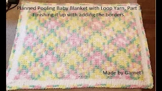 Loop Yarn Border on a Blanket