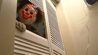 Scary Clown Attacks Michael Myers from Halloween - Two Clown attack in 2018!