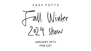 SAKS POTTS FW24 RUNWAY