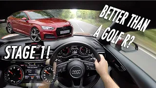 2017 Stage 1 Audi A5 2.0L Quattro DRIVING POV/REVIEW