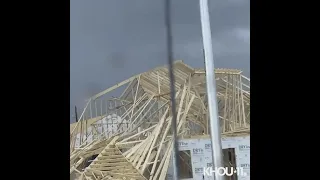 Home under construction in Cypress damaged during Thursday's storms