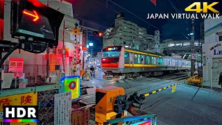 Japan - Kanagawa evening walk in Musashi-Kosugi • 4K HDR