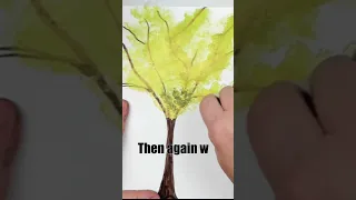 EASIEST Way To PAINT a TREE