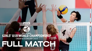 USA🇺🇸 vs. JPN🇯🇵 - Full Match | Girls' U19 World Championship | Pool D