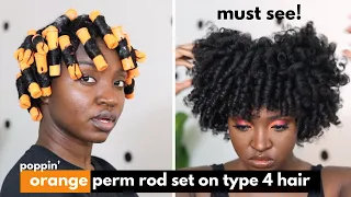 Orange Perm Rod Set | Natural Hair