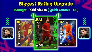 Biggest Ratings Upgrade With Manager Xabi Alonso In eFootball 2024 Mobile