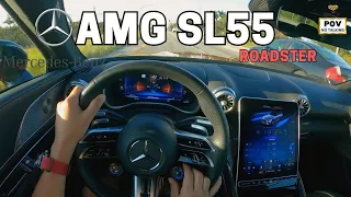 The 2023 Mercedes AMG SL 55 Top Down, Power Up! - POV Drive