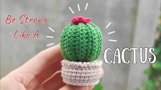 Crochet mini Cactus Pot🌵🌵🌵#crochet #amigurumi #cactus #decoration #handmade #diy