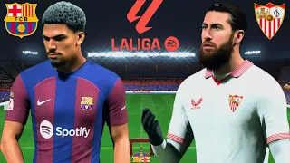 EA FC 24 - Barcelona vs. Sevilla - Joao Cancelo Felix Araujo Ramos - La Liga 23/24 | PS5 | 4K HDR